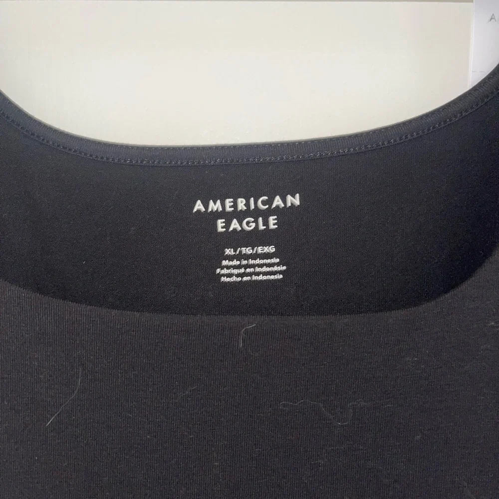 AE Knit Square Neck Drop Waist Mini Dress - Picture 3 of 5